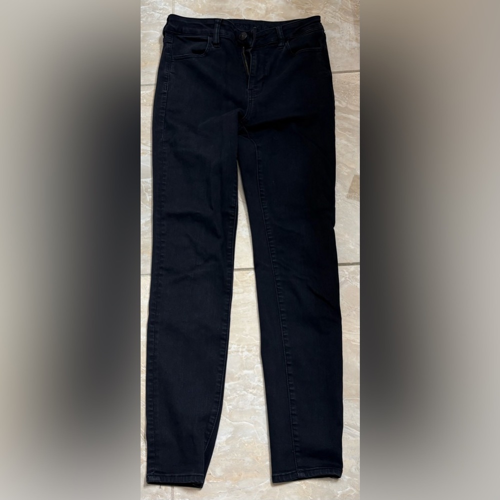 Black jeans stretch